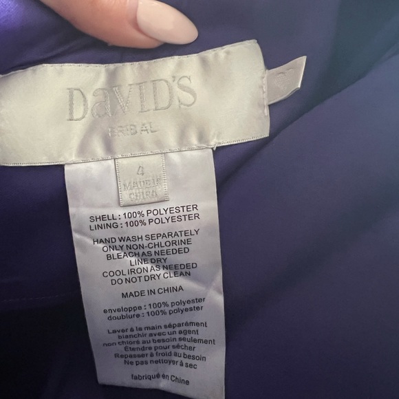Purple dress from David’s Bridal. Size 4 - Picture 4 of 4